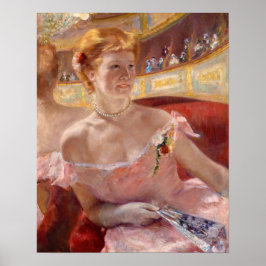 Mary Cassatt - Eine Frau mit Perlenschnur in einer Poster