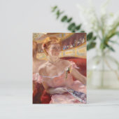 Mary Cassatt - Eine Frau mit Perlenschnur in einer Postkarte (Stehend Vorderseite)