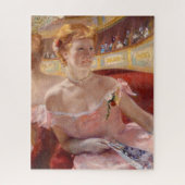 Mary Cassatt - Eine Frau mit Perlenschnur in einer Puzzle (Vertikal)