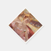 Mary Cassatt - Eine Frau mit Perlenschnur in einer Serviette (Ecke)