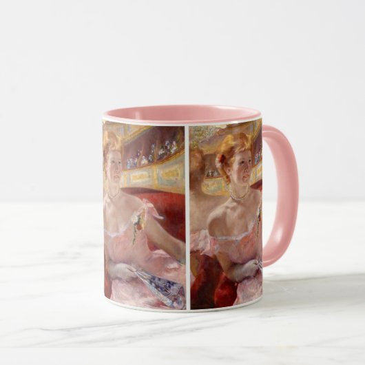 Mary Cassatt - Eine Frau mit Perlenschnur in einer Tasse (VorderseiteRechts)