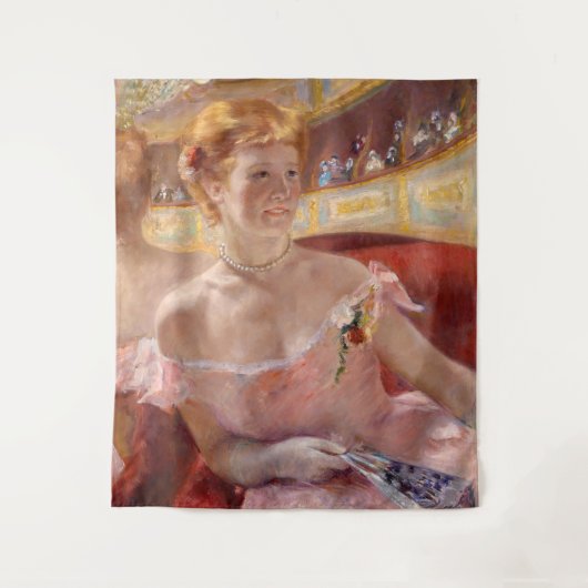 Mary Cassatt - Eine Frau mit Perlenschnur in einer Wandteppich (Vorderseite)