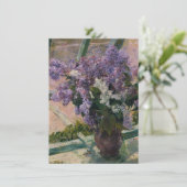 Mary Cassatt - Fliedern in einem Fenster Dankeskarte (Stehend Vorderseite)