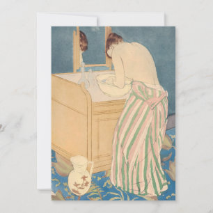 Mary Cassatt - Frau beim Baden Dankeskarte