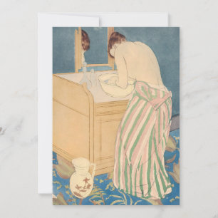 Mary Cassatt - Frau beim Baden Einladung