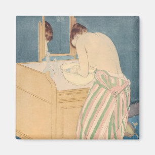 Mary Cassatt - Frau beim Baden Magnet