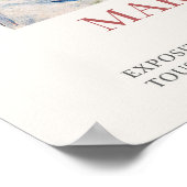 Mary Cassatt Frau mit einer roten Zinnia Art Print Poster (Ecke)