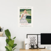Mary Cassatt Frau mit einer roten Zinnia Art Print Poster (Heimbüro)