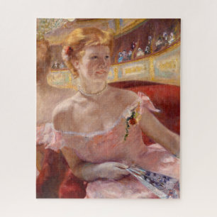 Mary Cassatt - Frau mit Perlenkette in einer Loge Puzzle