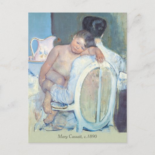 Mary Cassatt Frau sitzend mit Kinderwaffen CC1204 Postkarte (Vorderseite)
