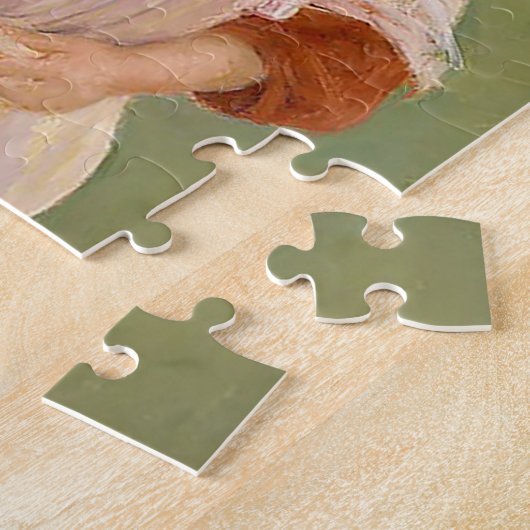 Mary Cassatt"Frühling: Margot stehend in einem Puzzle (Seite)