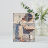 Mary Cassatt Gemälde Vintag Postkarte (Stehend Vorderseite)