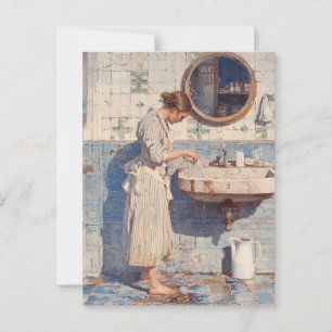 Mary Cassatt Gemälde Vintag Postkarte