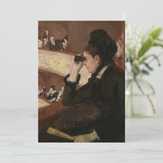 Mary Cassatt - In Loge Einladung (Stehend Vorderseite)