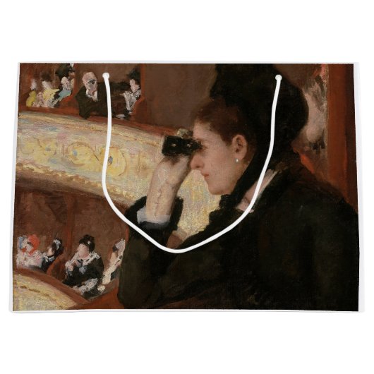 Mary Cassatt - In Loge Große Geschenktüte (Vorderseite)