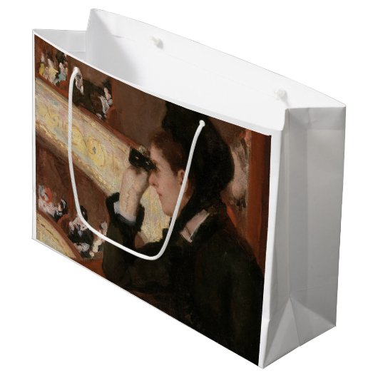 Mary Cassatt - In Loge Große Geschenktüte (Vorderseite Schrägansicht)