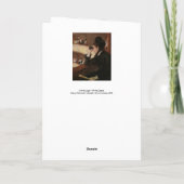 Mary Cassatt - In Loge Karte (Rückseite)