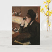Mary Cassatt - In Loge Karte (Gelbe Blume)