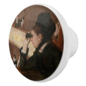 Mary Cassatt - In Loge Keramikknauf (Rechts)