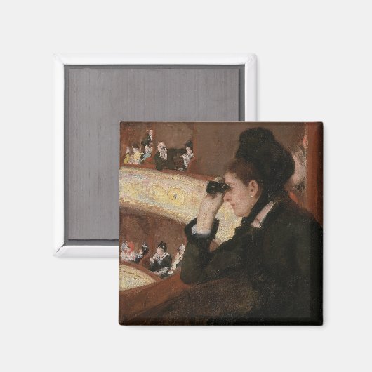 Mary Cassatt - In Loge Magnet (Vorderseite/Rückseite)