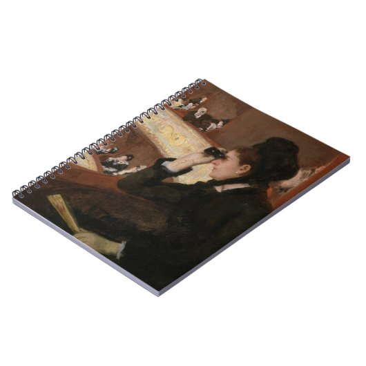 Mary Cassatt - In Loge Notizblock (Linke Seite)