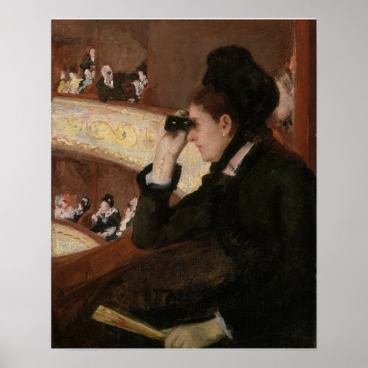 Mary Cassatt - In Loge Poster (Vorne)