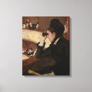 Mary Cassatt - In the Loge Leinwanddruck