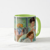 Mary Cassatt - Junge Mutter beim Nähen Tasse (VorderseiteRechts)