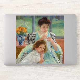 Mary Cassatt - Jungmütternähen Aufkleber