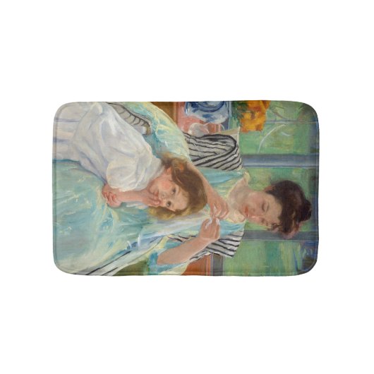 Mary Cassatt - Jungmütternähen Badematte (Vorderseite)