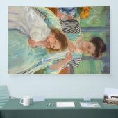 Mary Cassatt - Jungmütternähen Banner (Messe)