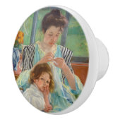 Mary Cassatt - Jungmütternähen Keramikknauf (Rechts)