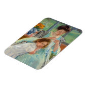 Mary Cassatt - Jungmütternähen Magnet (Linke Seite)
