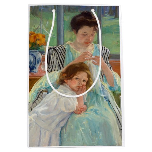 Mary Cassatt - Jungmütternähen Mittlere Geschenktüte (Vorderseite)