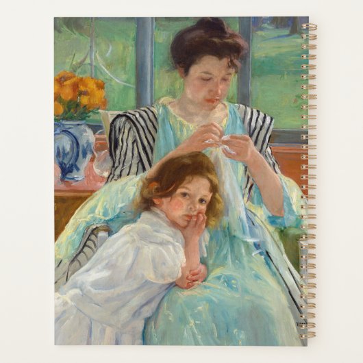 Mary Cassatt - Jungmütternähen Planer (Rückseite)