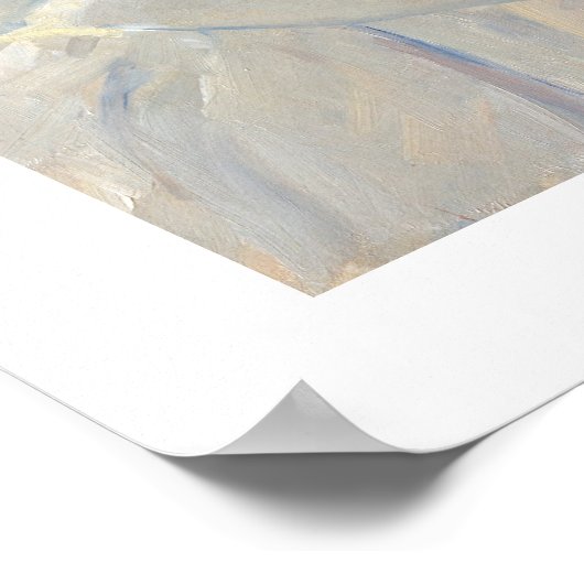 Mary Cassatt - Jungmütternähen Poster (Ecke)