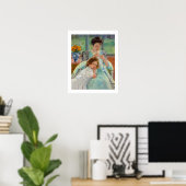 Mary Cassatt - Jungmütternähen Poster (Heimbüro)