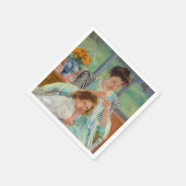 Mary Cassatt - Jungmütternähen Serviette (Ecke)