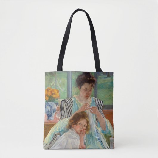 Mary Cassatt - Jungmütternähen Tasche (Vorderseite)