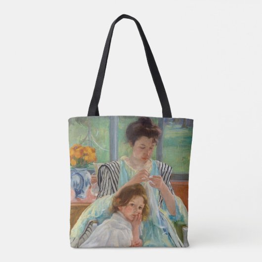 Mary Cassatt - Jungmütternähen Tasche (Rückseite)