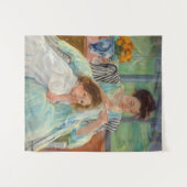 Mary Cassatt - Jungmütternähen Wandteppich (Vorderseite (Horizontal))