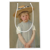 Mary Cassatt - Kind in einem Strohhut Mittlere Geschenktüte (Vorderseite)