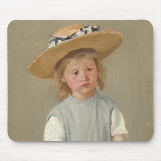 Mary Cassatt - Kind in einem Strohhut Mousepad (Vorne)
