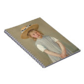 Mary Cassatt - Kind in einem Strohhut Notizblock (Rechte Seite)