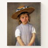 Mary Cassatt: Kind in einem Strohhut Notizblock (Rückseite)