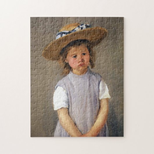 Mary Cassatt "Kind in einem Strohhut " Puzzle (Vertikal)