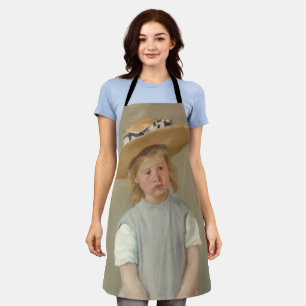 Mary Cassatt - Kind in einem Strohhut Schürze