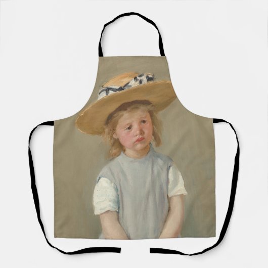 Mary Cassatt - Kind in einem Strohhut Schürze (Vorderseite)