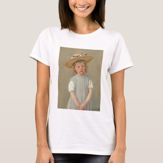 Mary Cassatt - Kind in einem Strohhut T-Shirt (Vorderseite)