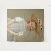 Mary Cassatt - Kind in einem Strohhut Wandteppich (Vorderseite (Horizontal))